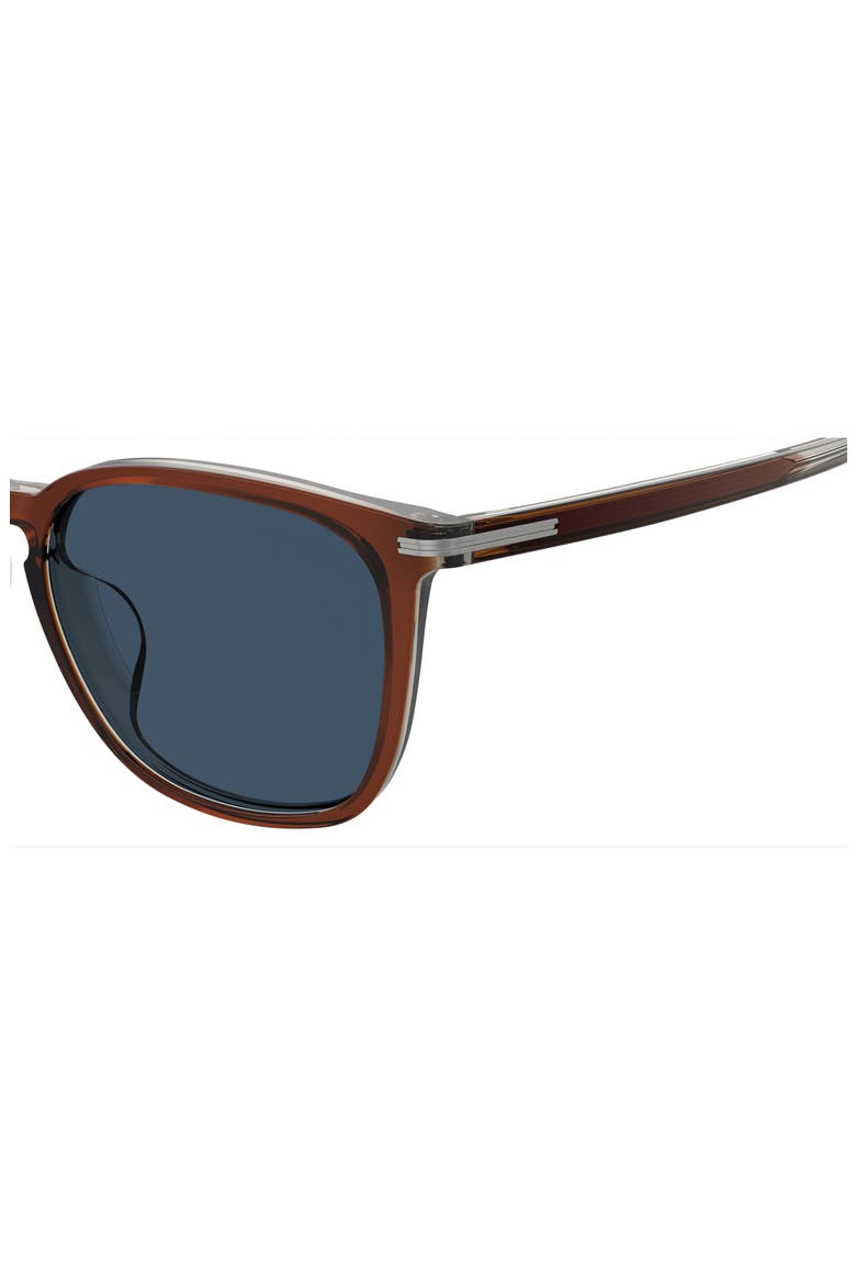 56mm Square Sunglasses, Alternate, color, BROWN