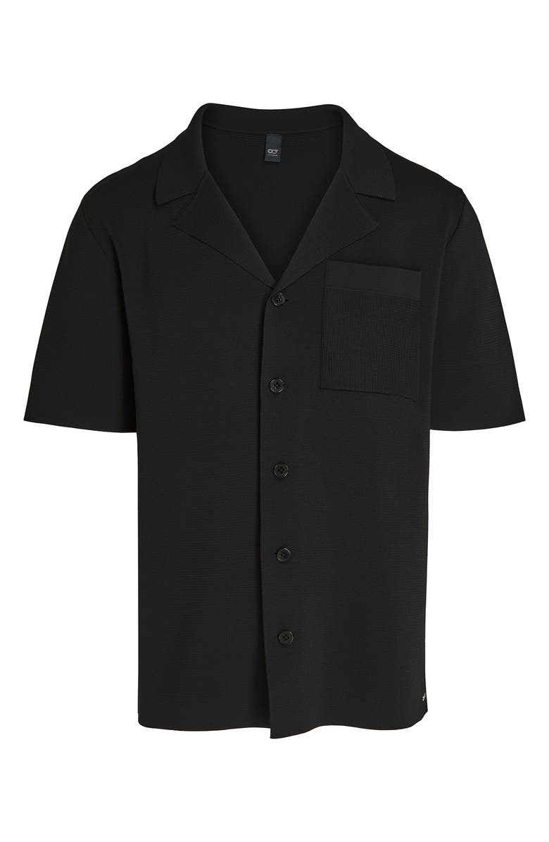 AlphaTauri Fanoa Short Sleeve Button-Up Knit Shirt, Alternate, color, 