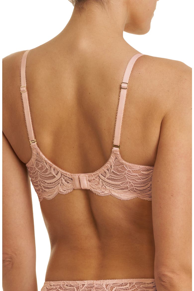 Persuasion Lace Convertible Plunge T-Shirt Bra, Alternate, color, CAMEO ROSE/ BEIGE BLUSH
