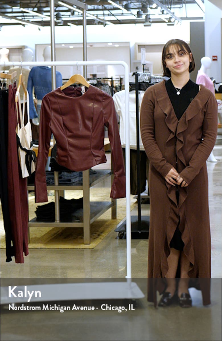 Mylah Faux Leather Top, sales video thumbnail