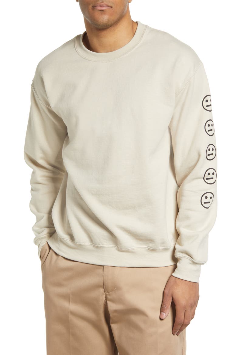 Unisex Graphic Cotton Sweatshirt, Alternate, color, SAND
