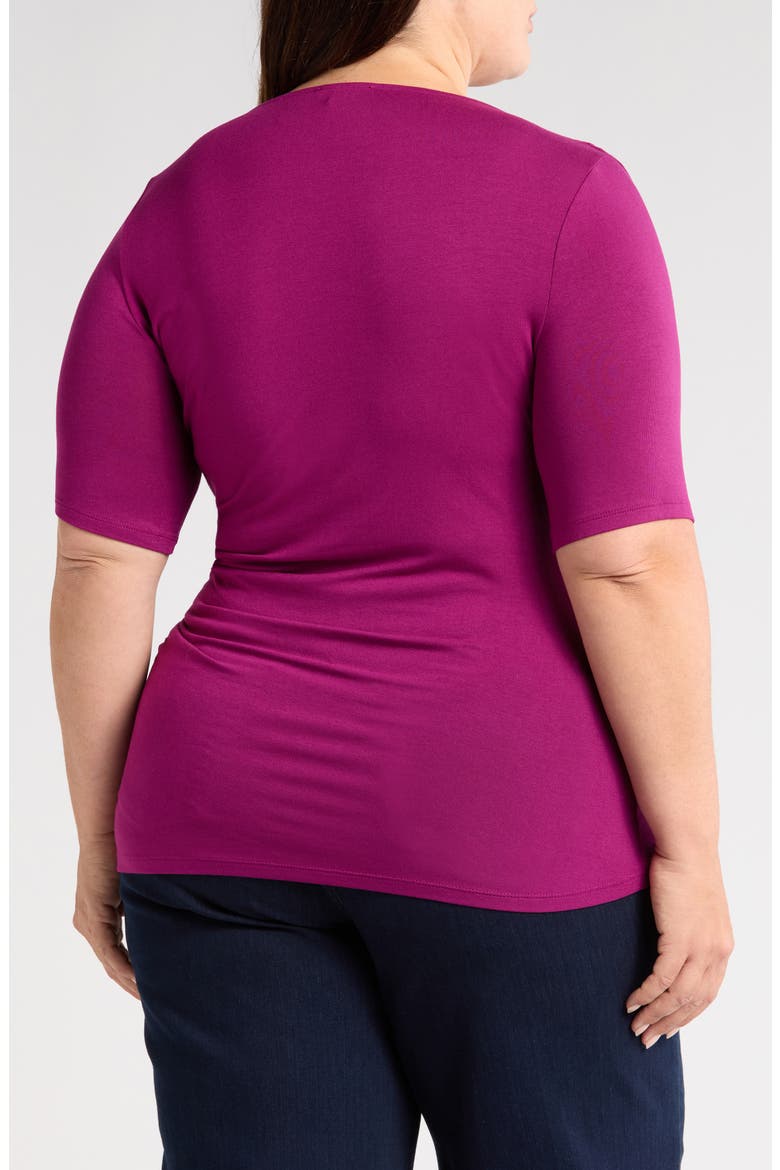 Louise Boatneck Stretch Jersey Top, Alternate, color, ROTHKO PURPLE