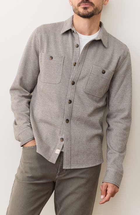 Pacifica Stripe Stretch Overshirt