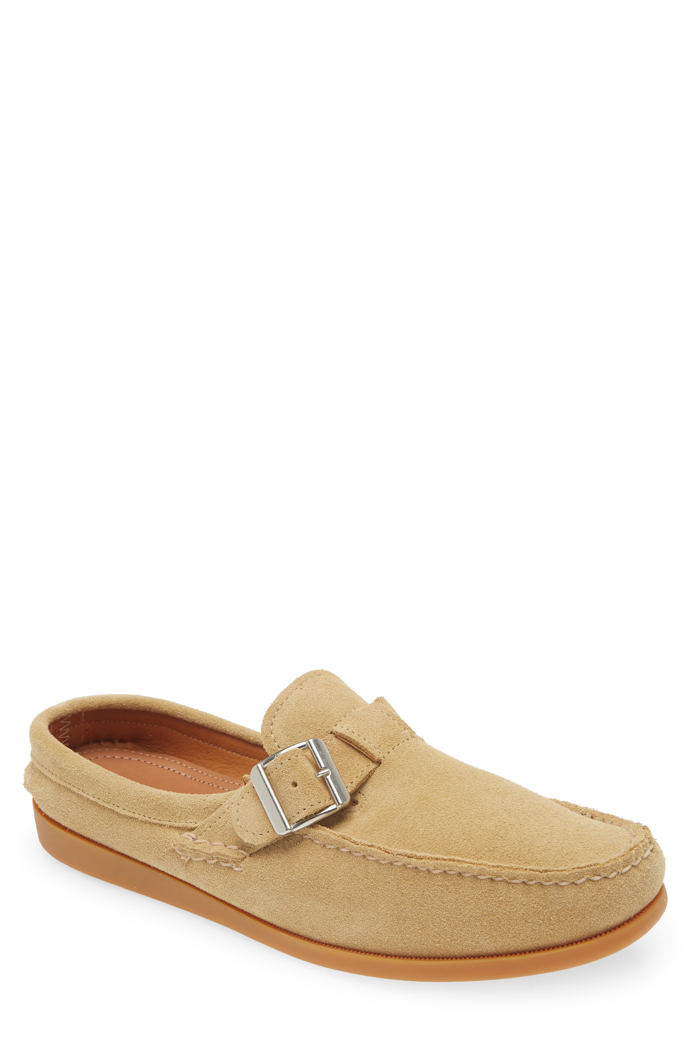 Buckle Slip-On Loafer, Main, color, SAND