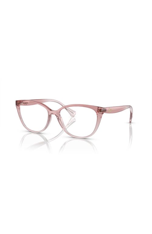 Ralph 55mm Cat Eye Optical Glasses In Pink