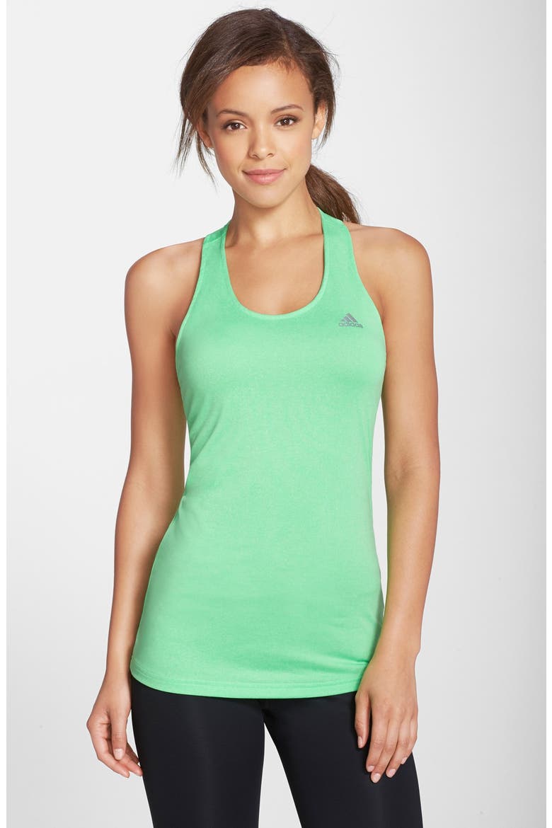 'Derby' T-Back Tank, Main, color, FLASH GREEN HEATHER