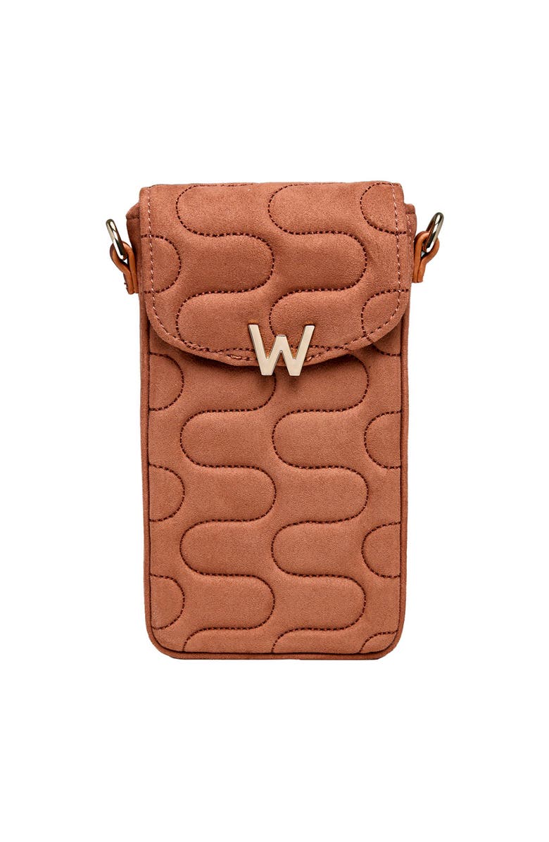 WOLF Mimi Swirl Phone Bag, Main, color, Nutshell Brown