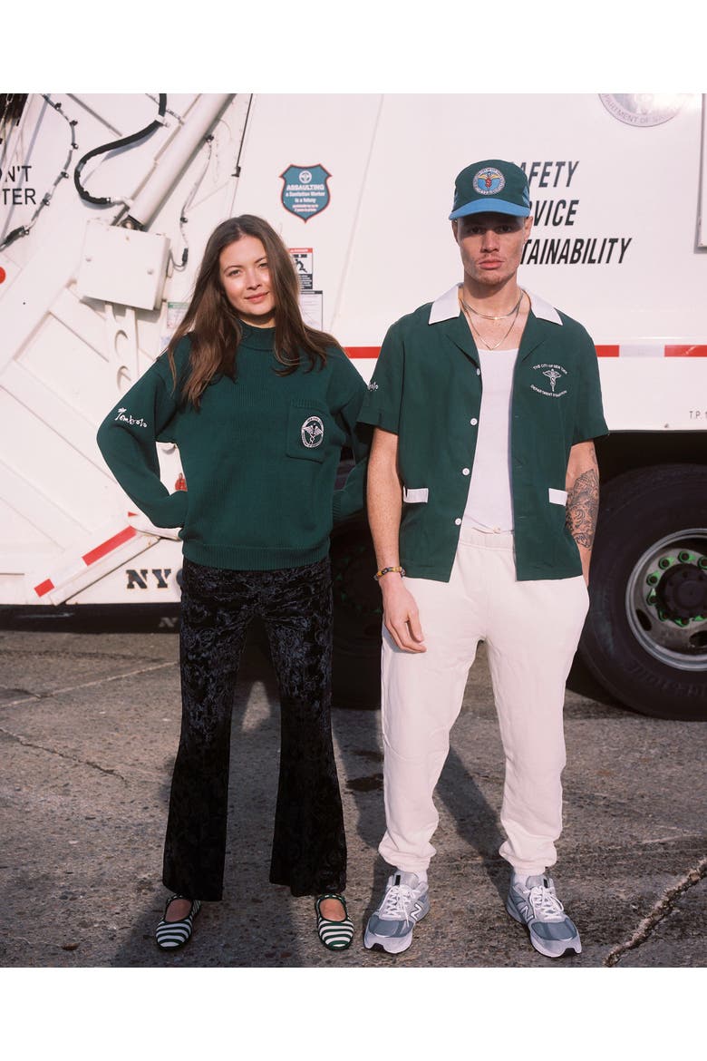'DSNY x Tombolo' Sweater, Alternate, color, Green