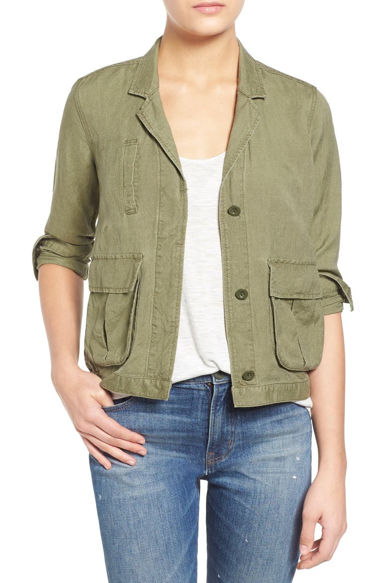 'League' Cargo Jacket, Main, color, MILITARY SURPLUS