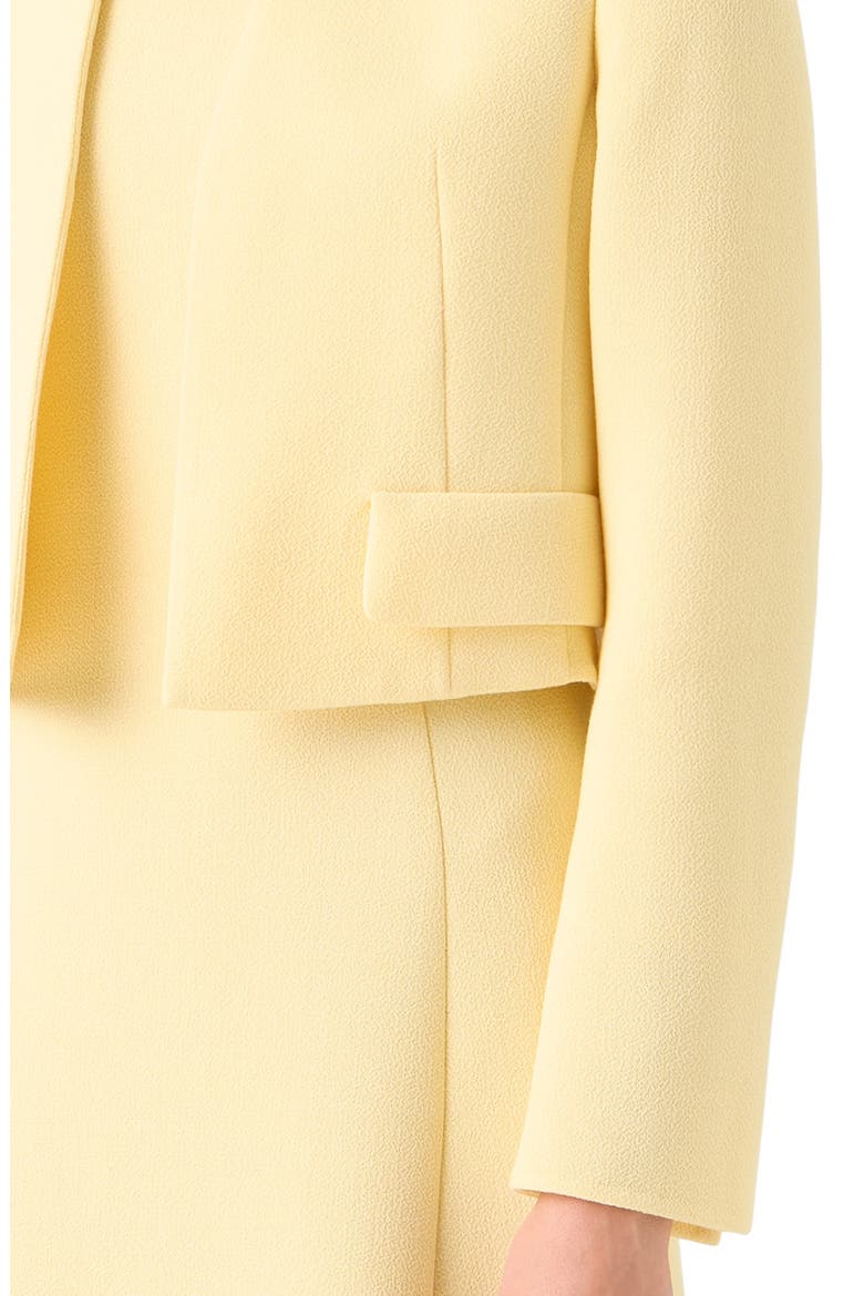 Helena Crop Wool Crepe Jacket, Alternate, color, SUN