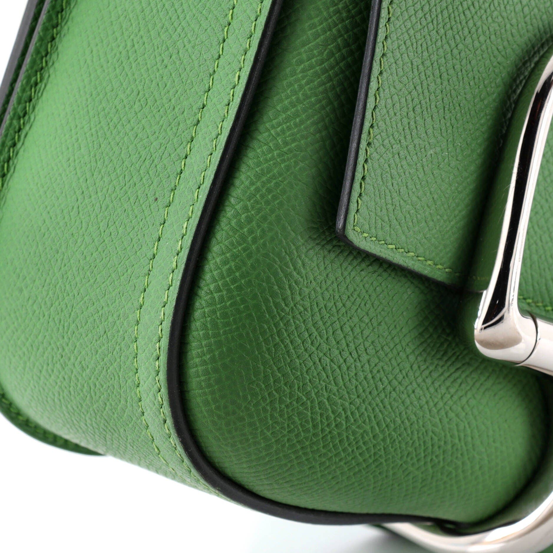 Pre-Owned Hermes Della Cavalleria Shoulder Bag Epsom Mini, Alternate, color, Vert Yucca