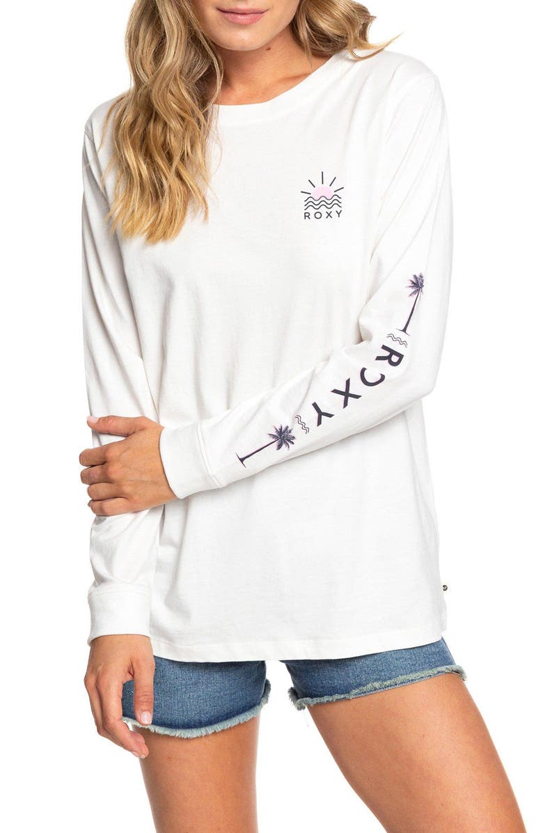 Roxy Written in the Sand Graphic Tee, Main, color, 