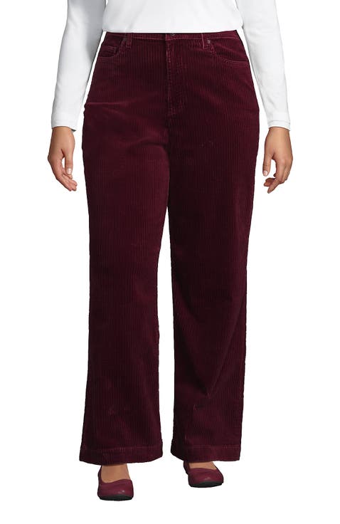 High Rise Wide Leg Corduroy Pants