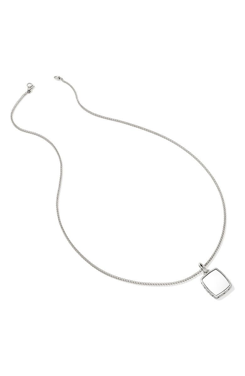 John Hardy Tag Necklace, Sterling Silver, Alternate, color,