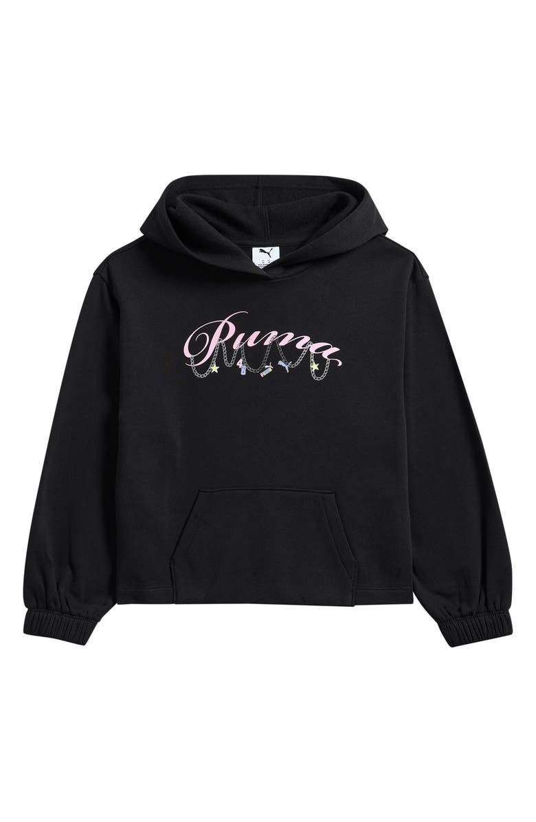 PUMA Kids' Charmed Pack Pullover Hoodie, Main, color, Black