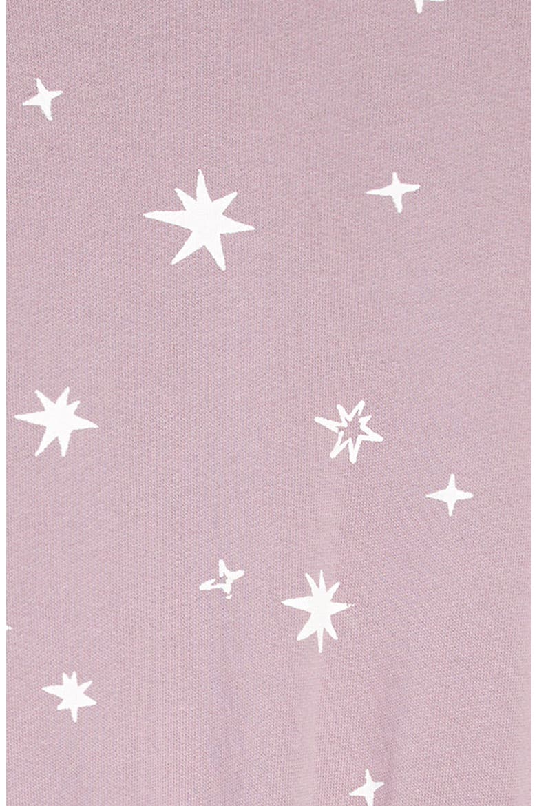 Kirsten Star Sweatshirt Dress, Alternate, color, PURPLE