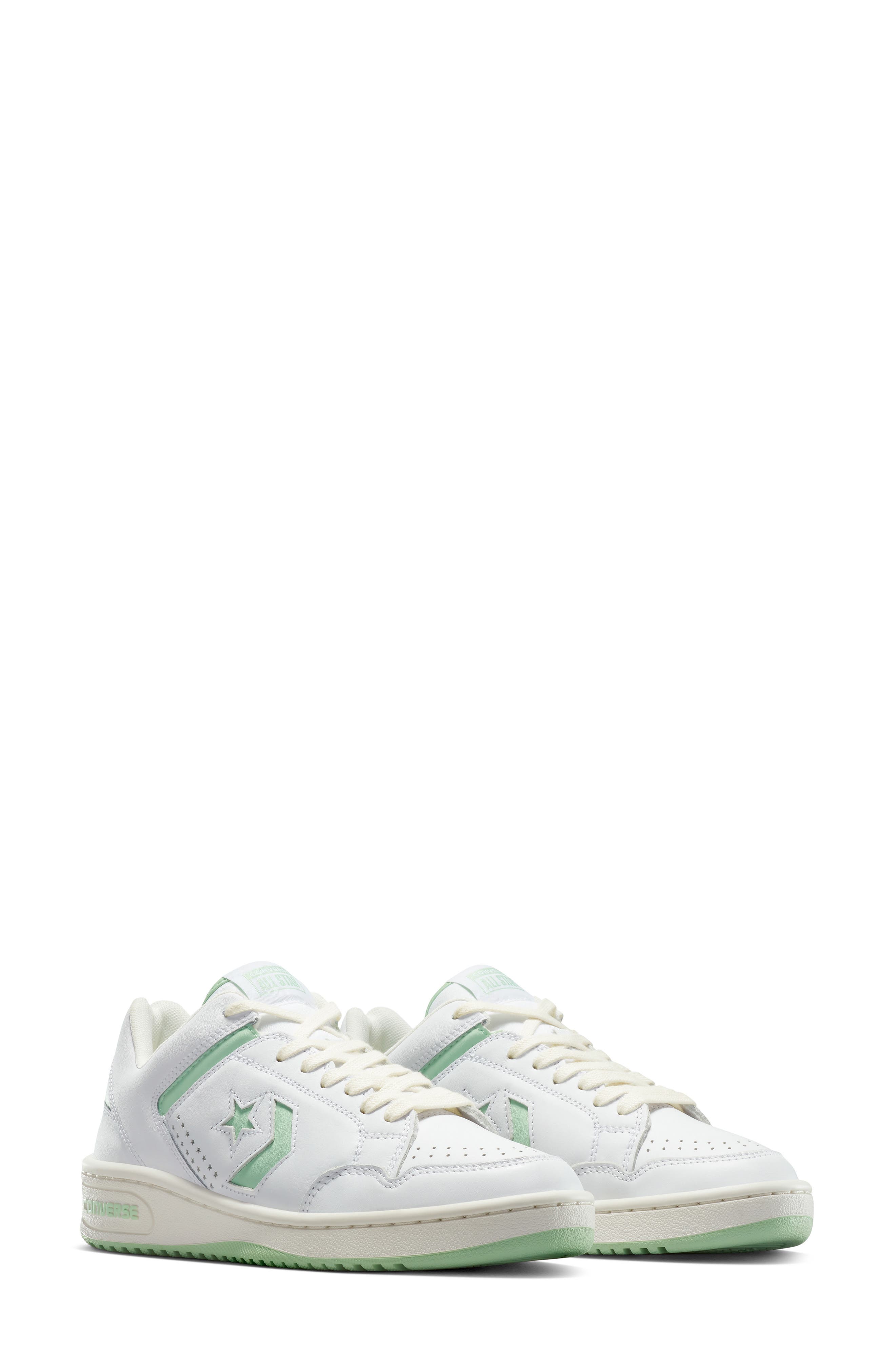 Converse Weapon Oxford Sneaker, Alternate, color, White/ White/ Sour Glow