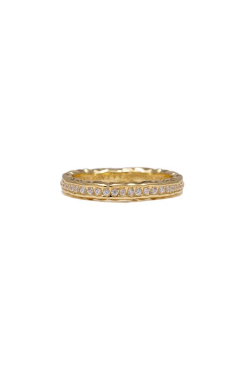 Classicharms Sophie Molten Eternity Stackable Ring In Gold