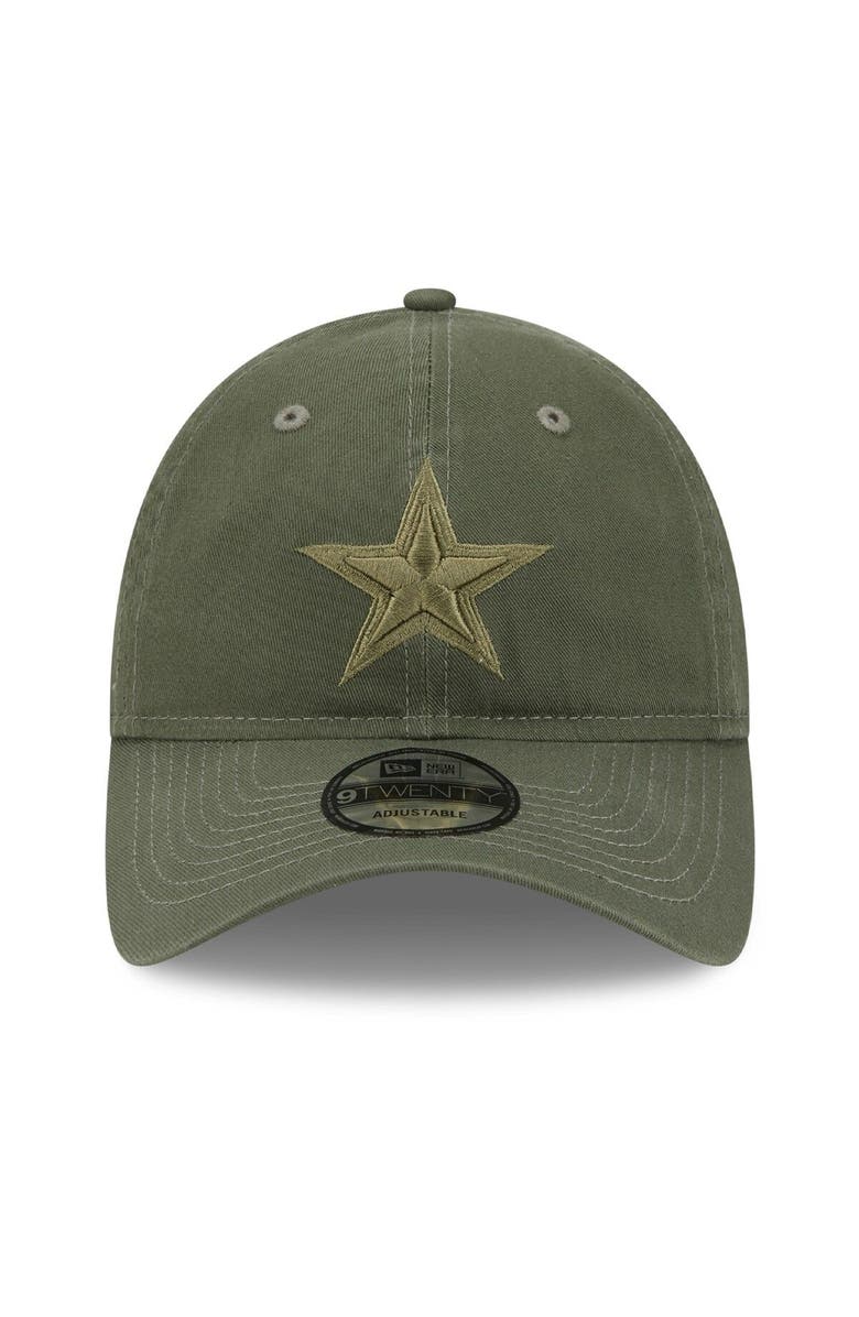 New Era Men's New Era Olive Dallas Cowboys Core Classic 2.0 Tonal 9TWENTY Adjustable Hat, Alternate, color, 