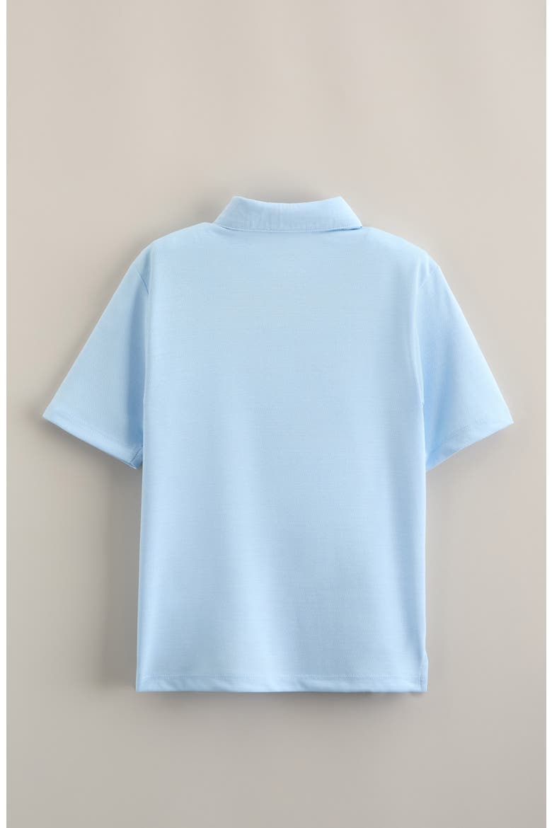 Kids' Performance Polo, Alternate, color, BLUE THREAD