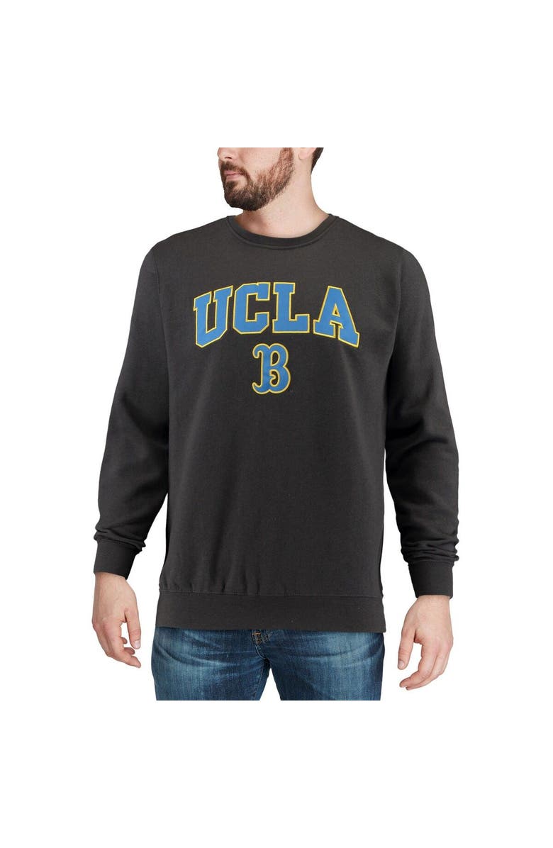 COLOSSEUM Men's Colosseum Charcoal UCLA Bruins Arch & Logo Crew Neck Sweatshirt, Alternate, color, Charcoal