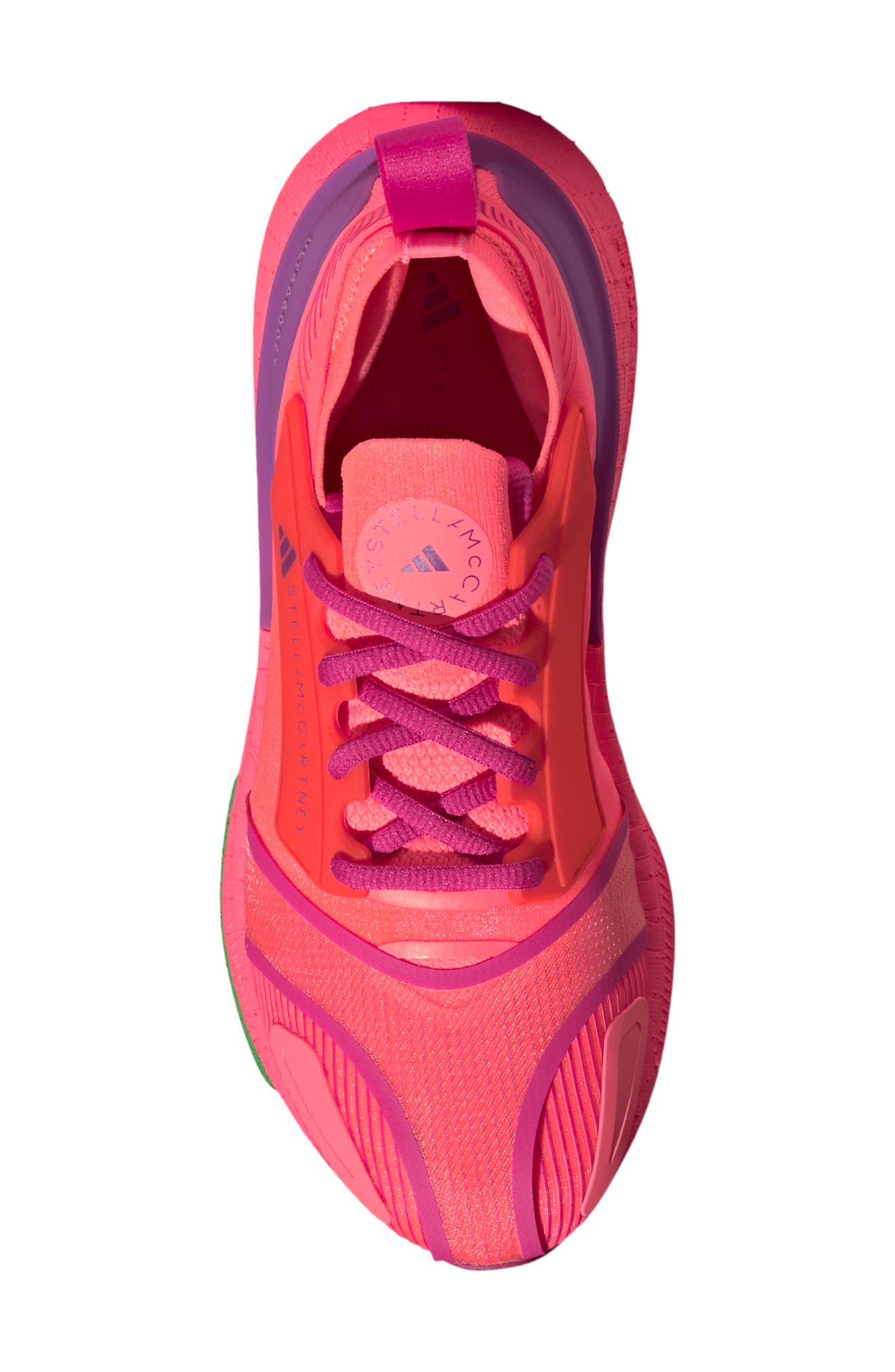 Ultraboost 23 Running Shoe, Alternate, color, TURBO/MAGENTA/SHOCK PURPLE