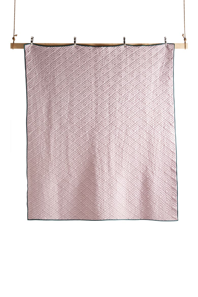 Anthropologie Texture Geo Quilt, Alternate, color, LILAC