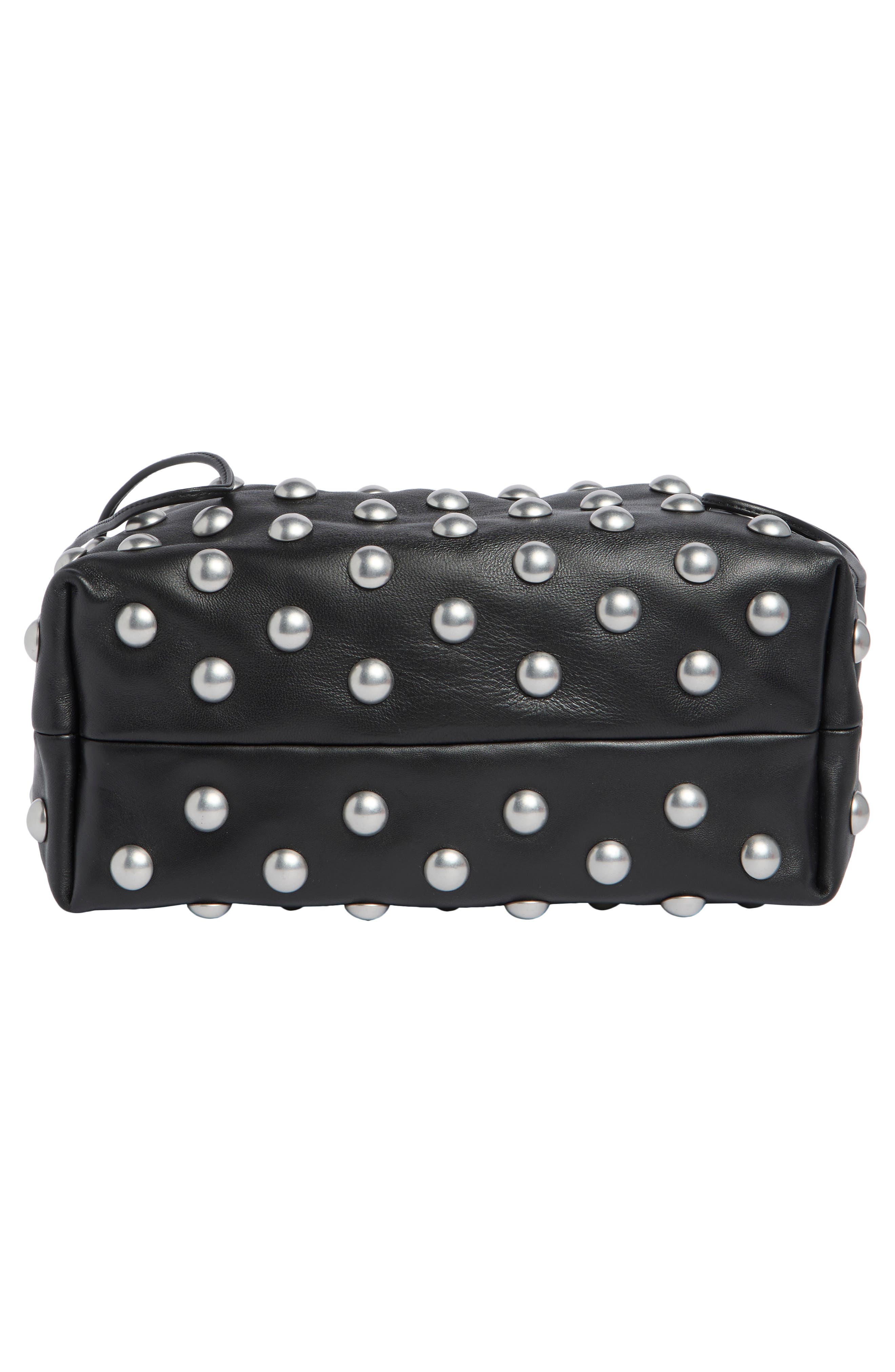 Arlo Studded Handbag, Alternate, color, BLACK