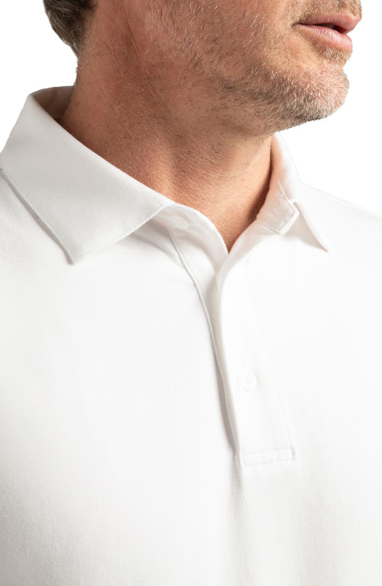 Hypernatural Pinehurst Classic Fit Cotton Blend Golf Polo, Alternate, color, White