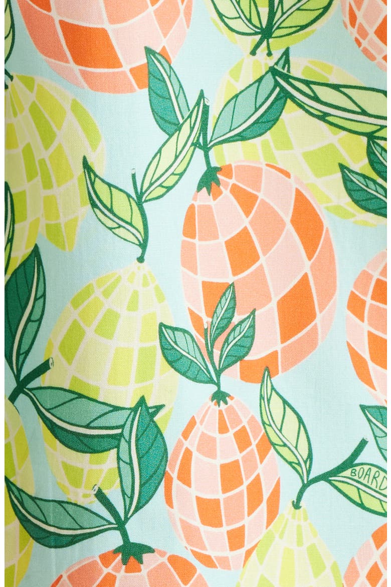 Citrus Disco Print Camp Shirt, Alternate, color, GREEN MULTI