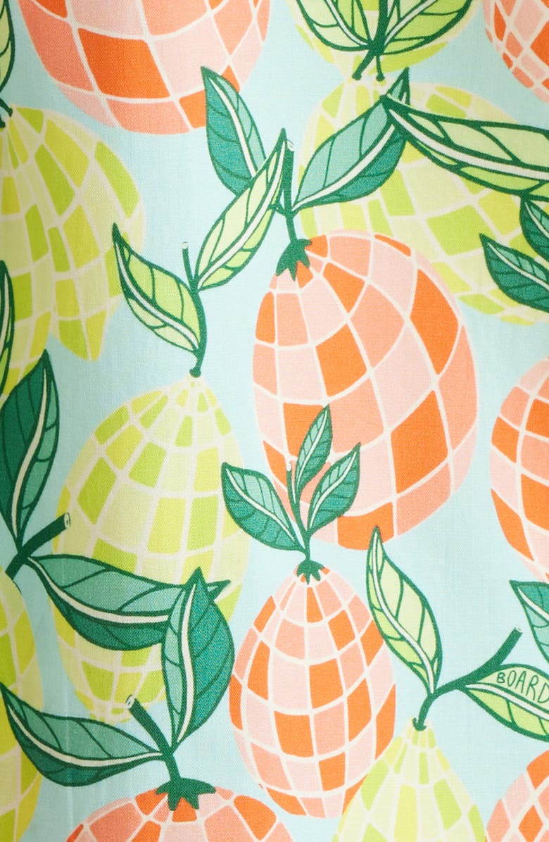 Boardies Citrus Disco Print Camp Shirt, Alternate, color, 