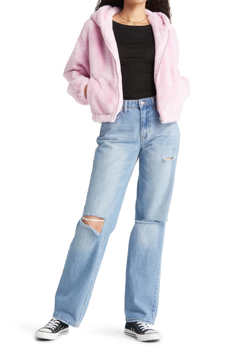 BP. Long Sleeve Rib Crewneck T-Shirt, Alternate, color,