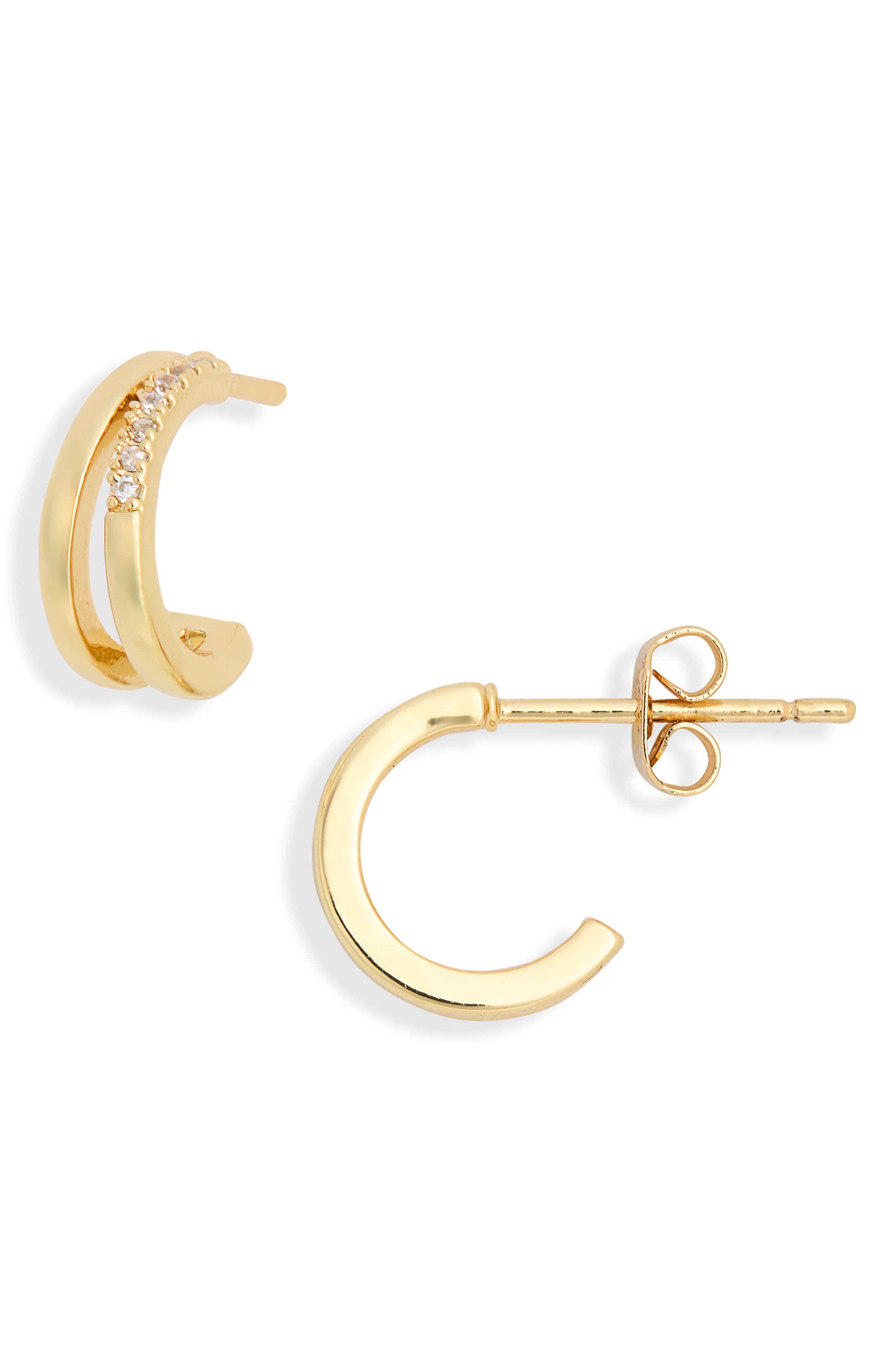 Split Pavè Hoop Earrings