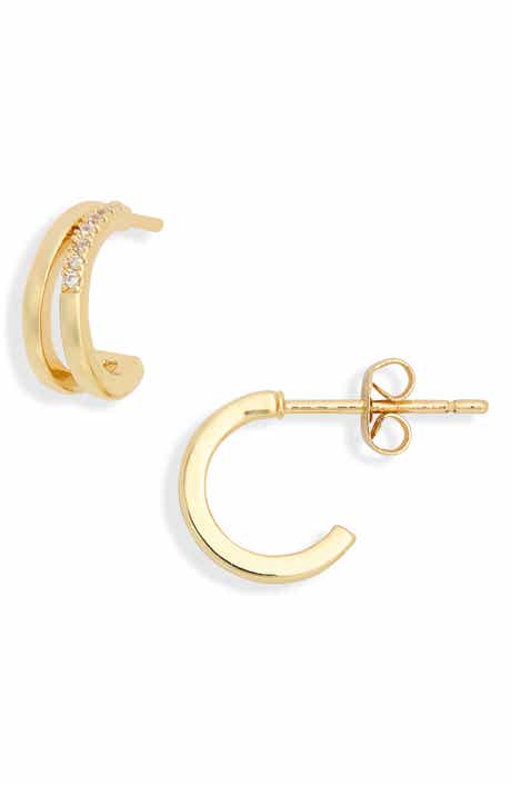 Split Pavè Hoop Earrings