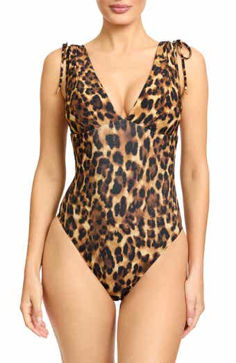 Olivia Plunge Neck One-Piece Swimsuit