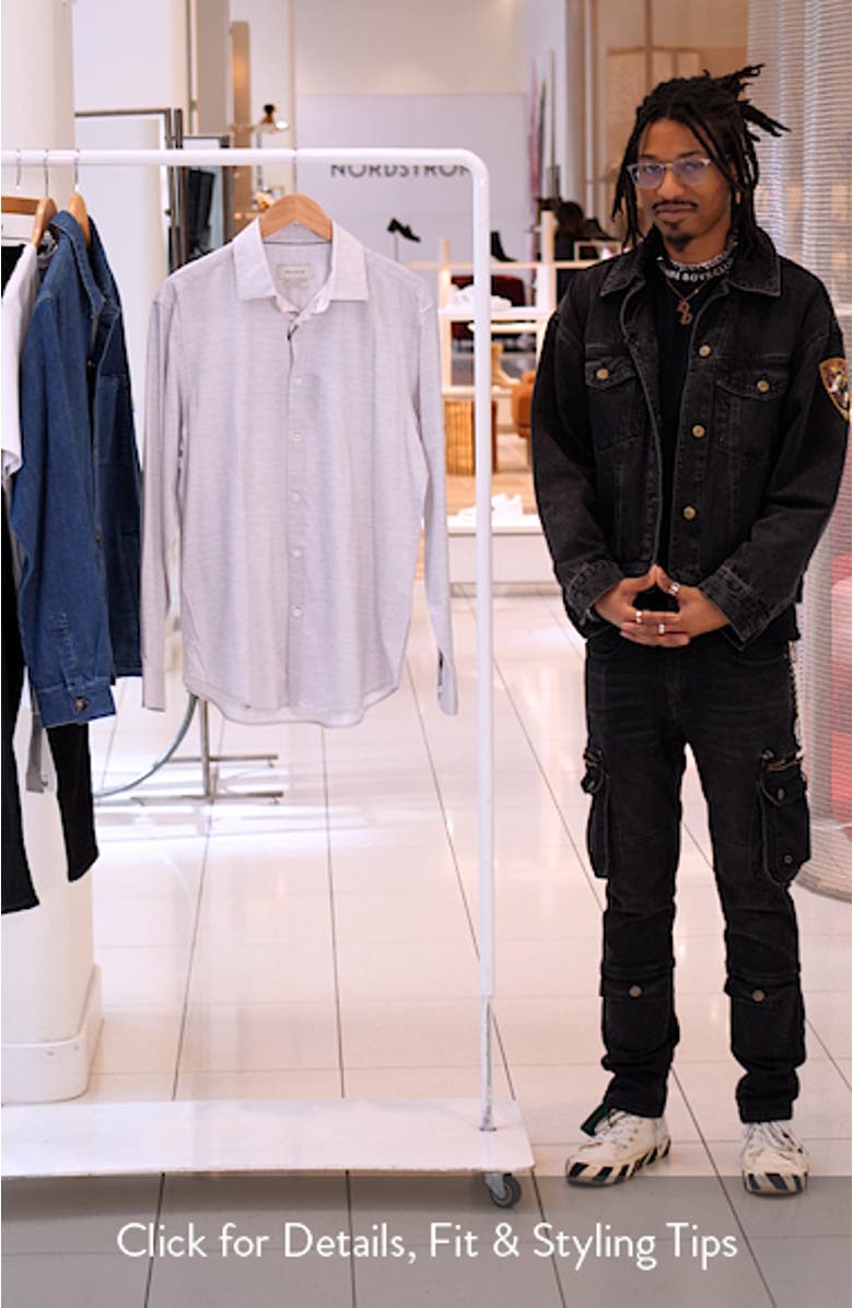 James OoohCotton<sup>®</sup> Space Dye Button-Up Shirt, sales video thumbnail