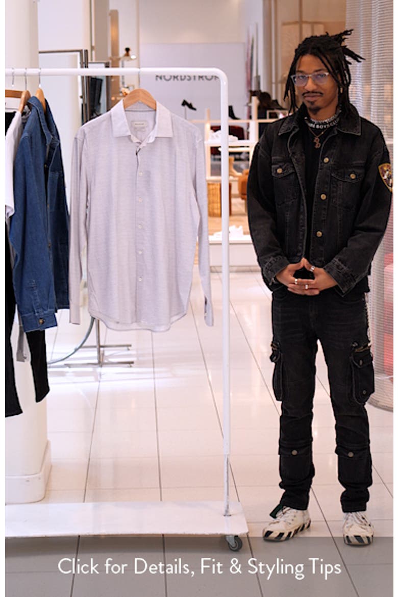 James OoohCotton® Space Dye Button-Up Shirt video