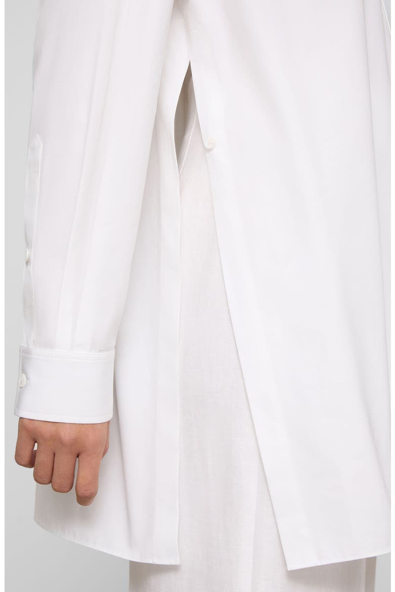 Oversize Cotton Poplin Convertible Wrap Blouse, Alternate, color, WHITE