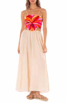 Maaji Boho Sunrise Owen Linen Cover-Up Maxi Dress