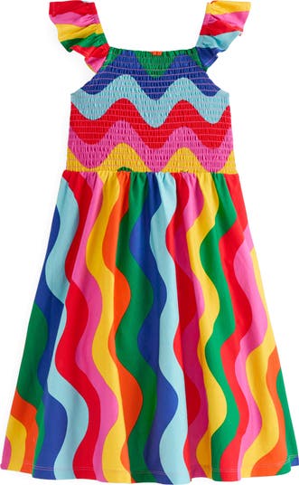 Kids' Willa Smocked Cotton Jersey Sundress