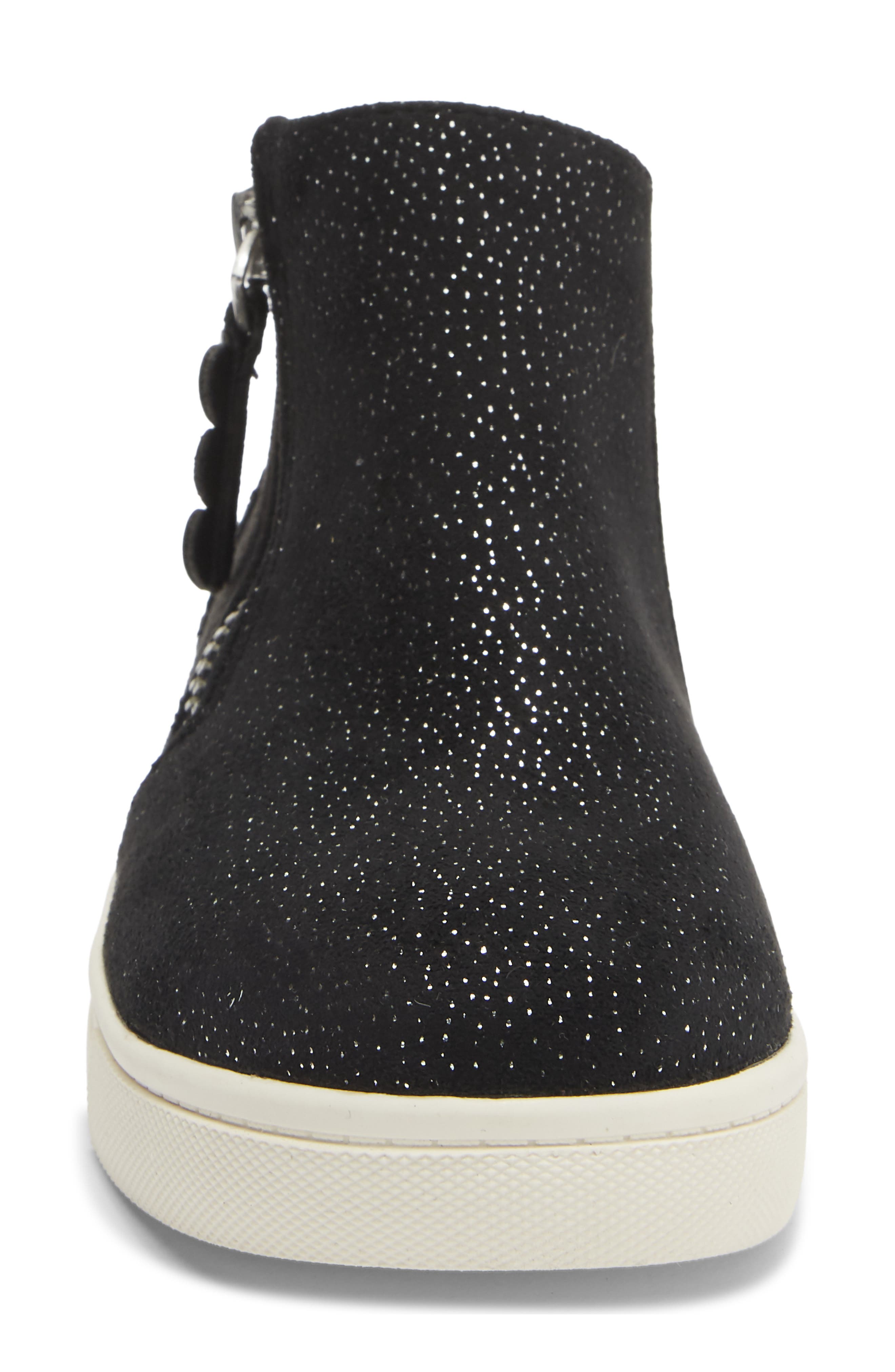 Kids' Mayci High Top Sneaker, Alternate, color, BLACK