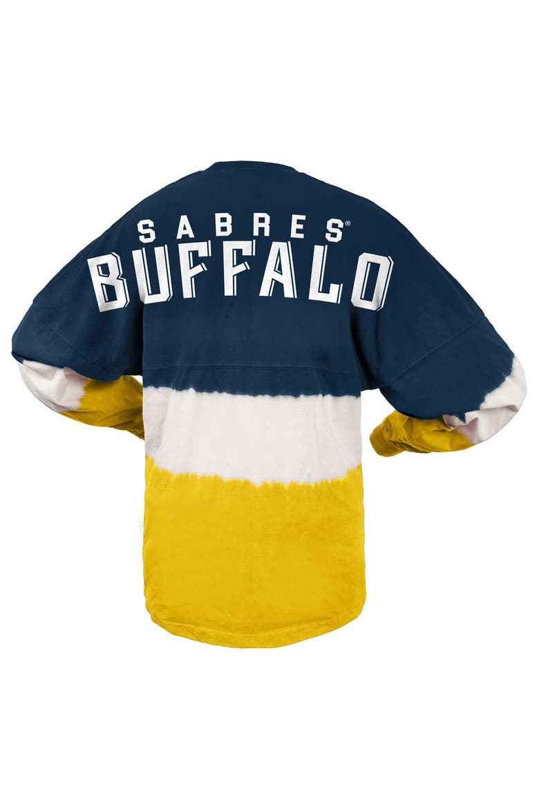 Women's Fanatics Branded Navy/Gold Buffalo Sabres Ombre Long Sleeve T-Shirt, Alternate, color, Navy