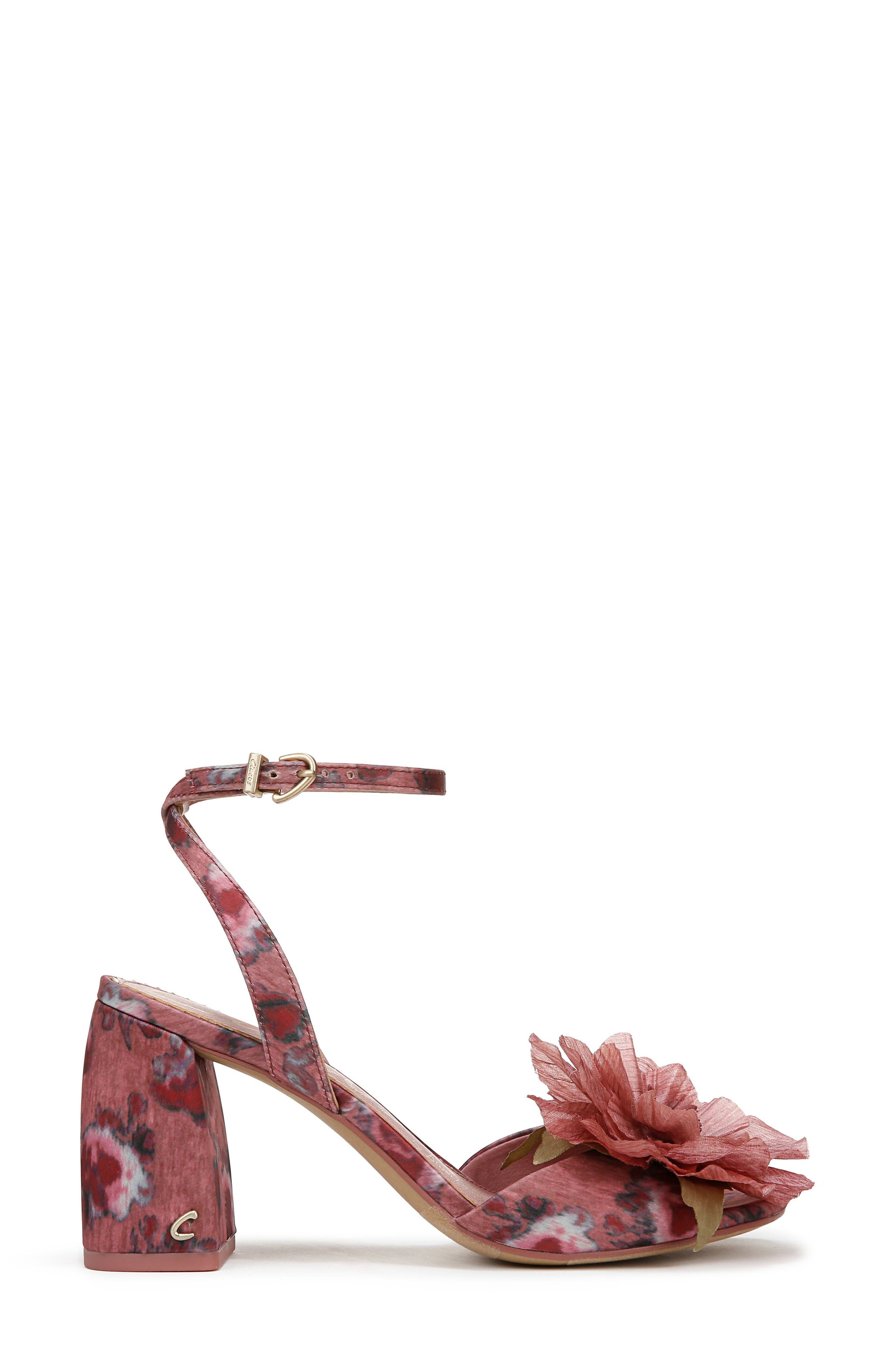 Circus NY by Sam Edelman Aria Flower Ankle Strap Sandal, Alternate, color, Berry Blush Multi