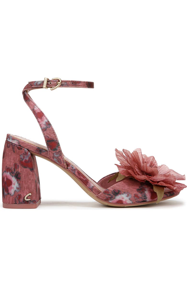 Circus NY by Sam Edelman Aria Flower Ankle Strap Sandal, Alternate, color, Berry Blush Multi