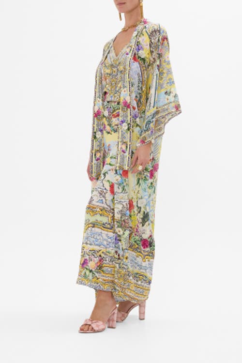 Camilla Kimono Layer With Collar Flor Fantastica In Flor Fantastica