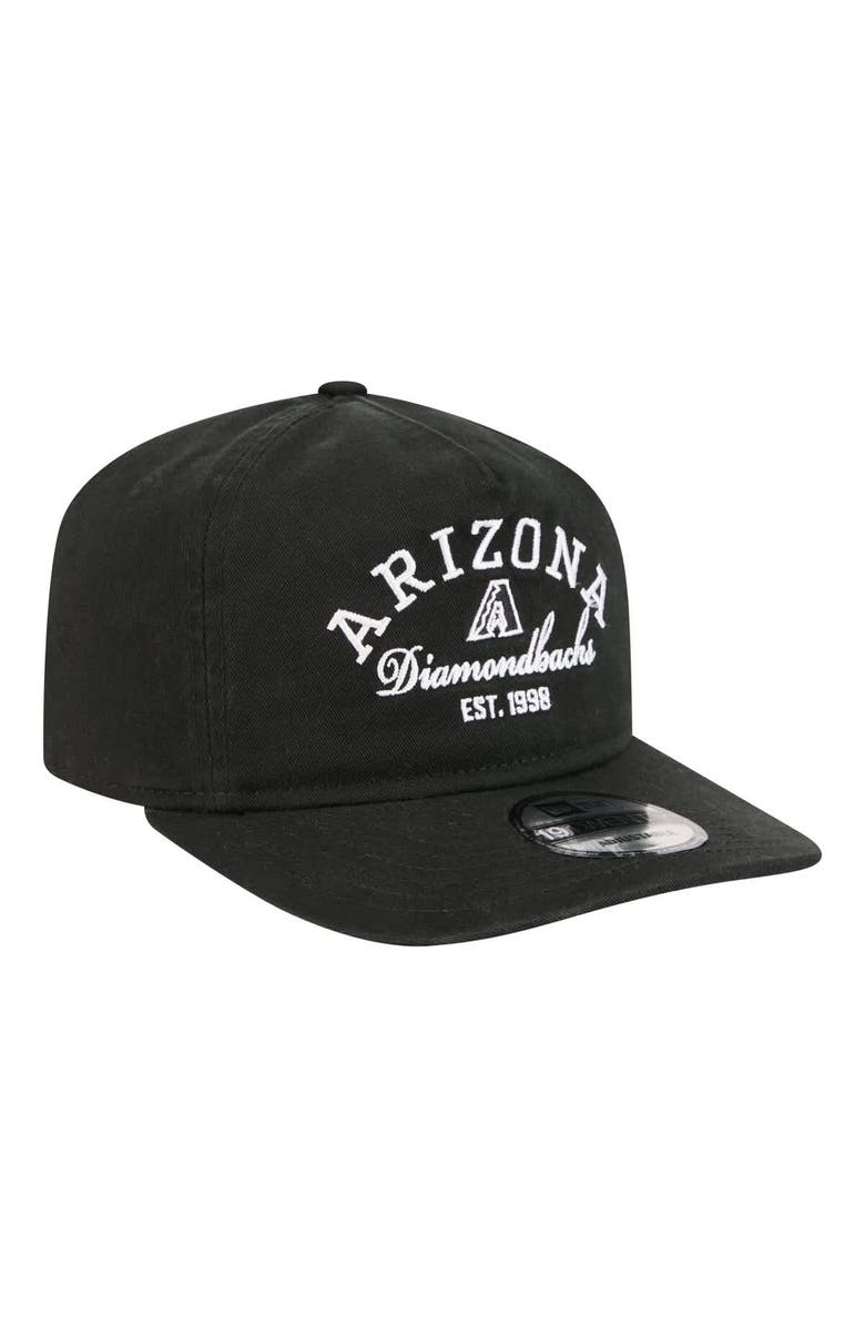 New Era Men's New Era Black Arizona Diamondbacks Stacked 19TWENTY Adjustable Hat, Alternate, color, Black