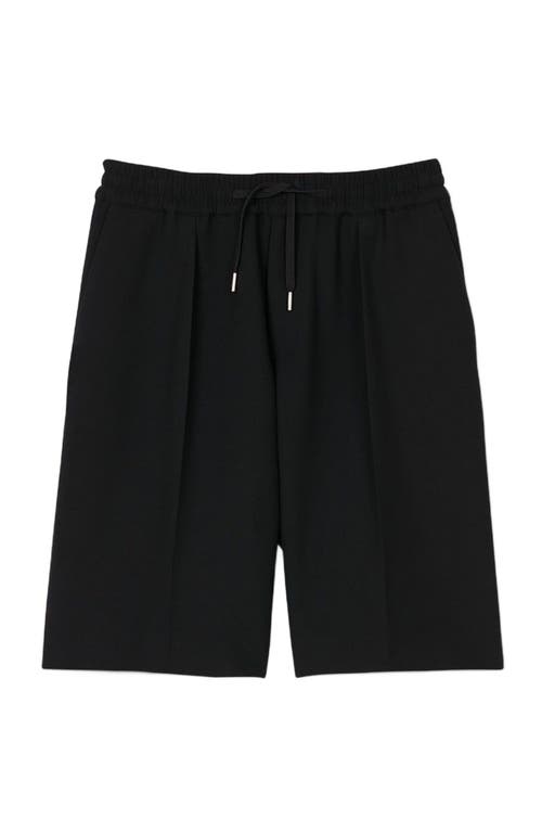 Sandro Jersey Bermuda Shorts In Black