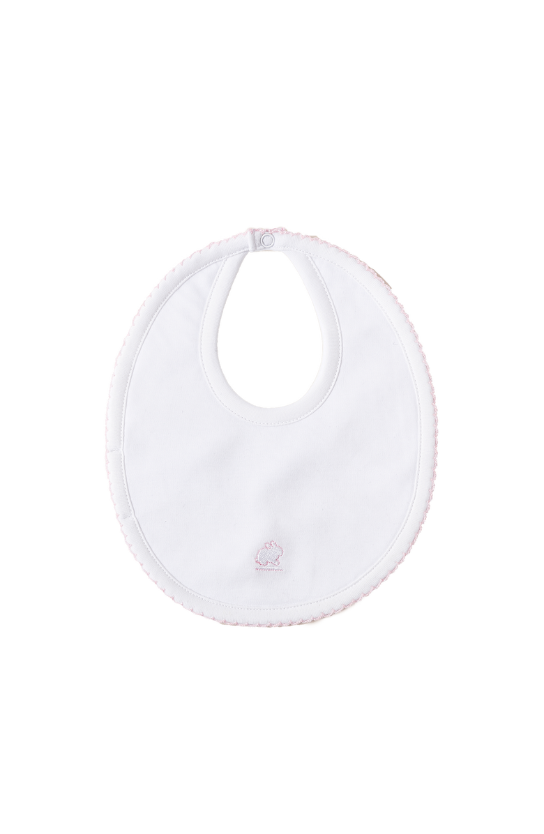 Babycottons Logo Small Bib, Main, color, Pink 
White