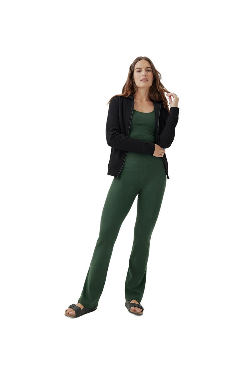 Pact Organic Cotton Brushed Fleece Zip Hoodie, Main, color, Black