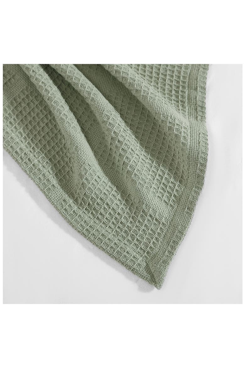 Essentials Waffle Throw Blanket, Alternate, color, SAGE GREEN